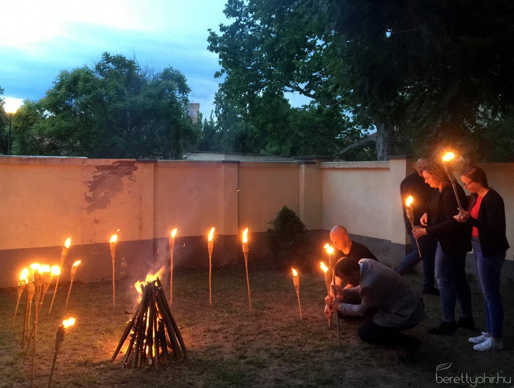 Trianon 100 . fáklyagyújtás14